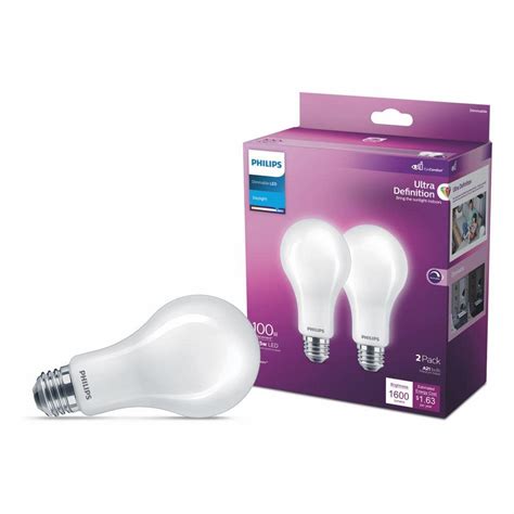 Philips 100 Watt Equivalent A21 Ultra Definition Dimmable E26 LED Light