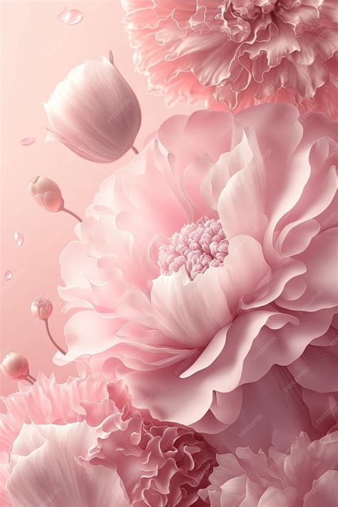 Premium Photo Delicate Romantic Pastel Pink Background With Beautiful