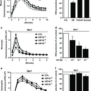 Effect Of Vasoactive Intestinal Peptide VIP And Related Peptides On