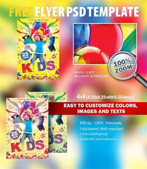 Kids Party Flyer Template 27 Free And Premium Download