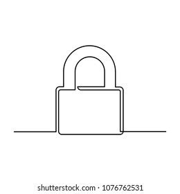 lock drawn   indissoluble  stock vector royalty
