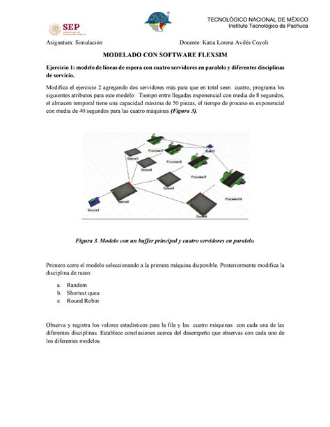 Ejercicios De Simulacion Con Flexsim Instituto Tecnol Gico De