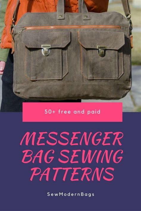 Large Archive Of Messenger Bag Sewing Patterns Both Paid And Free