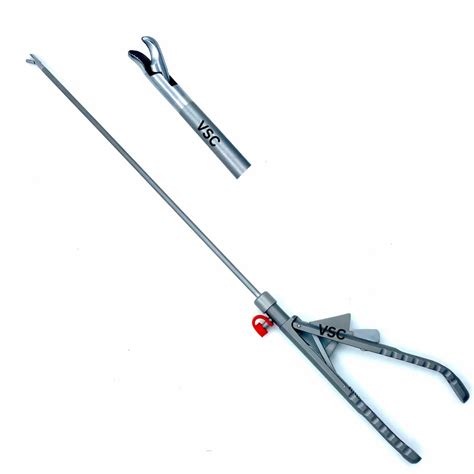 Laparoscopic Titanium Needle Holder Curved Jaw Laparoscopy Endoscopy