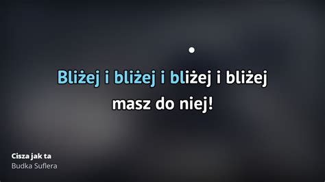 Budka Suflera Cisza Jak Ta Karaoke