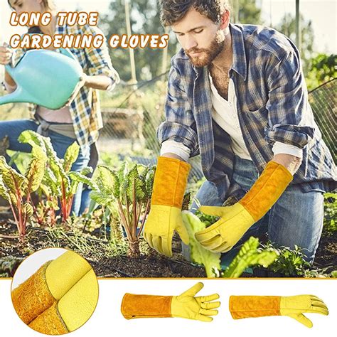 Rose Pruning Thorn Proof Gardening Gloves, Long Sleeve Puncture Proof