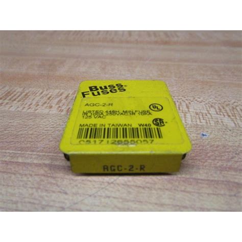 Buss Agc 2 R Bussmann Fuse Cross Ref 4xh42 Fine Wire Element Pack Of
