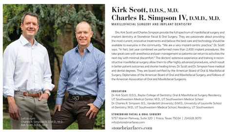 Kirk Scott M D D D S Oral Maxillofacial Surgery Frisco D