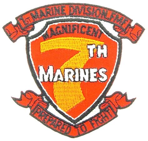 Us Marine Corps 7th Marine Regiment Embroidered Patch 0574 Ebay