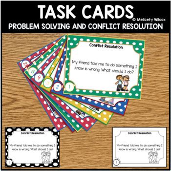 Task Cards Conflict Resolution And Problem Solving By Melicety Tpt