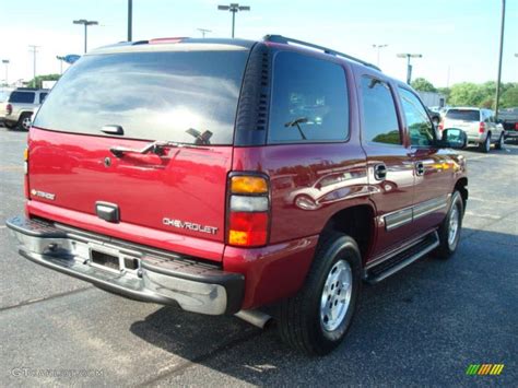 2005 Sport Red Metallic Chevrolet Tahoe Ls 4x4 12800156 Photo 5