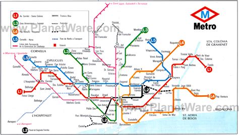 Barcelona Underground Map