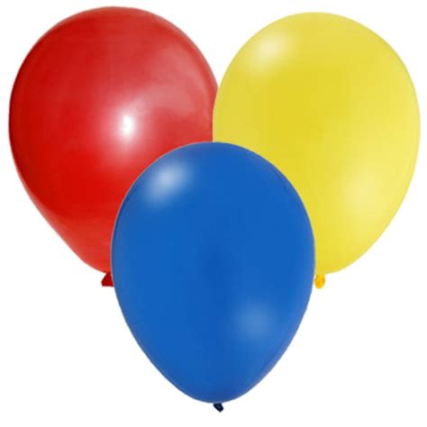 Latex Party Balloon Set - Red, Yellow, Blue (24) – Party Majors