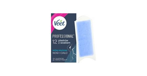 Veet Professional Plastry Do Depilacji Z Woskiem Dla Sk Ry Wra Liwej Szt Sensu Sex Shop