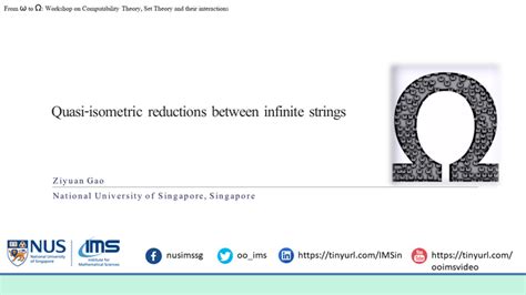 Ziyuan Gao Quasi Isometric Reductions Between Infinite Strings
