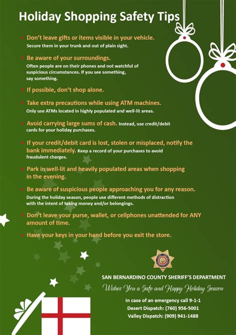 County Sheriff And Fire Protection District Share Holiday Safety Tips