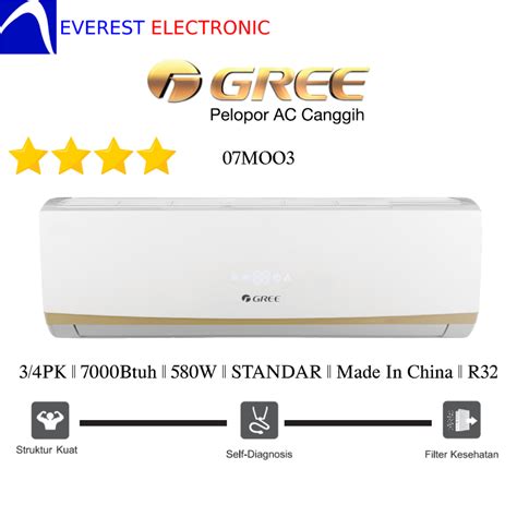 Ac Gree Standard Gwc Moo S Pk Pt Everest Electronic Ac Murah