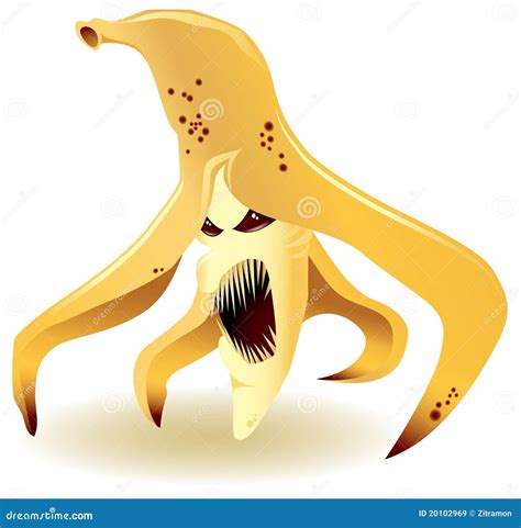 Genetically Modified Banana Cartoon Vector Cartoondealer