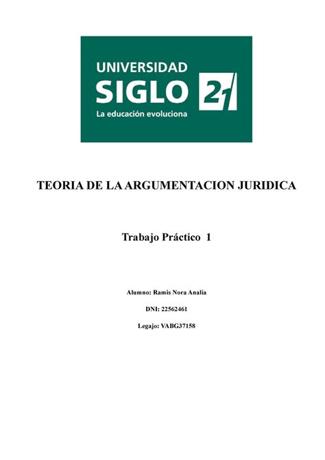 TAJ 1 TP 4 Abril PRACTICO CORREGIDO TEORIA DE LA ARGUMENTACION