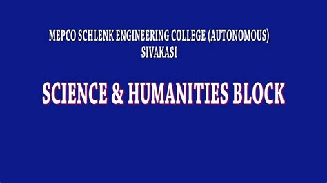 SCIENCE HUMANITIES Block YouTube