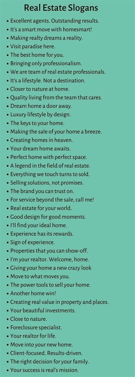 Real Estate Slogans: 300+ Best Real Estate Taglines and Sayings