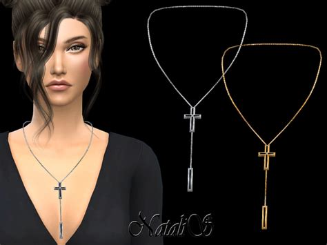 Natalis NataliS Cross Lariat Necklace The Sims Updates