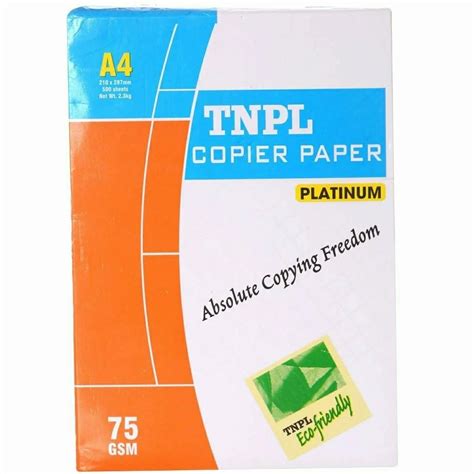 Tnpl Gsm A Size Copier Paper At Rs Ream Tnpl A Size Paper In