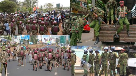 Heavy Police Deployed Nairobi A Head Of Raila Anti Ruto Protests Today