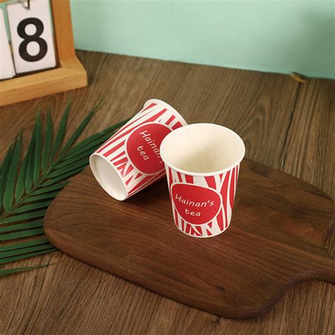 Eco Friendly Water Based Coating Paper Cups Biodegradable Single Wall