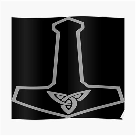 Mjolnir Poster By Digdeepdesigns Redbubble