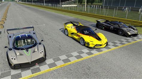 Ferrari FXX K Evo Vs Pagani Huayra R Vs Pagani Zonda R At Monza Full