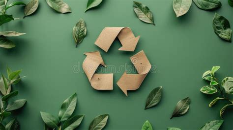 Symbol Of Recycling And Ecological Recycling Human Hand Touching