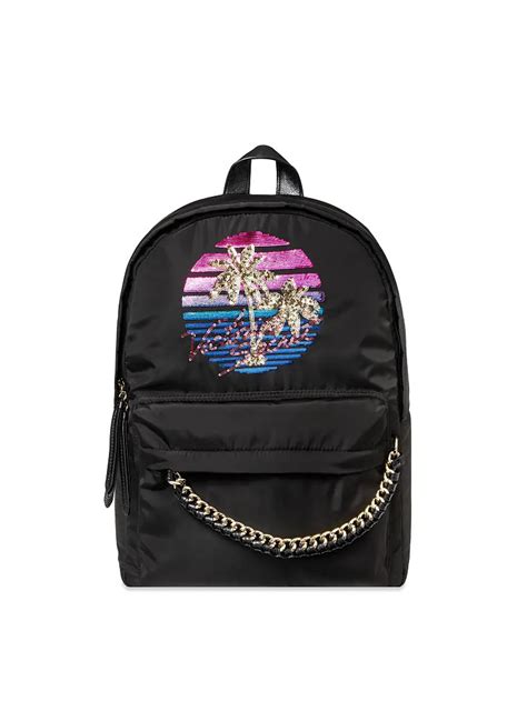 Большой черный рюкзак Виктория Сикрет Graphic Tease City Backpack