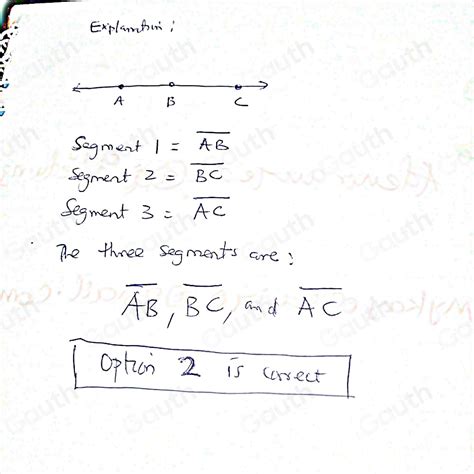 Solved What Are The Names Of The Segments In The Figure The Three