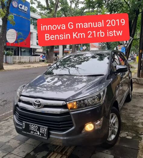 Innova G Manual Bensin Istimewa Km Low Rb Istw Skli Mulus