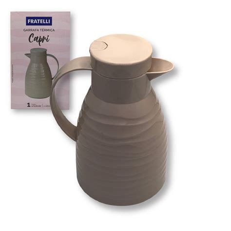 Garrafa Térmica Capri 1 Litro Nude Chabon
