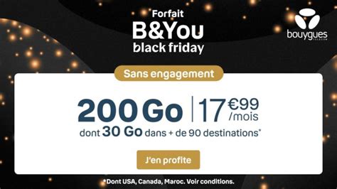 Le Black Friday a démarré chez Bouygues Telecom découvrez les