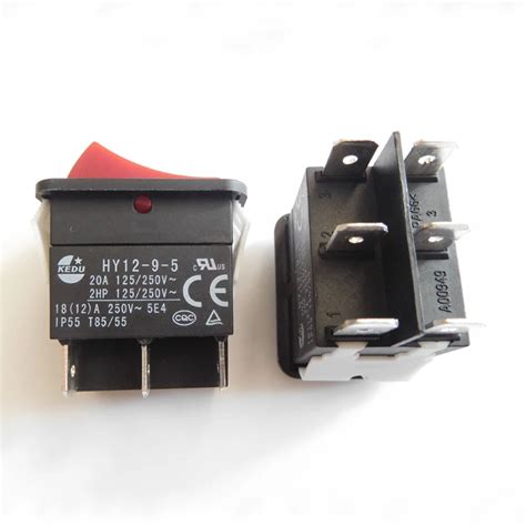 Pc Kedu Hy Pins Rocker Switch On Off On Push Button Switches