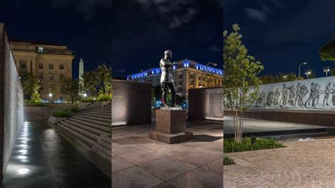 Visiting Pershing Park WWI Memorial In Washington DC Photos