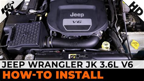 Jeep Wrangler JK 3 6L 63 1581 Air Intake Installation YouTube