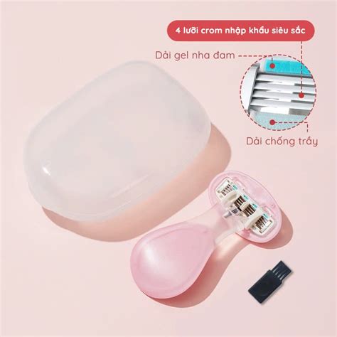 Dao cạo nữ dao cạo bikini Venus spa 4 blades có che tên Shopee