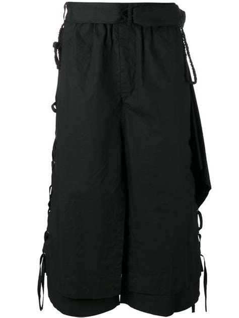 Craig Green Layered Shorts Modesens Craig Green Black Cotton Shorts