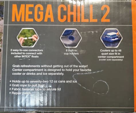 INTEX Mega Chill II Inflatable Floating Beverage Cooler 58821EP EBay