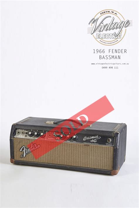 1966 Fender Bassman Blackface Amplifier Vintage Electric