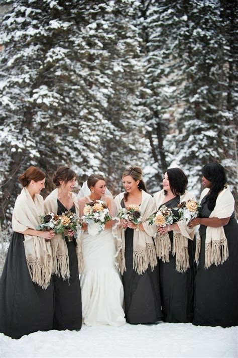 Winter Wonderland Wedding Bridesmaid Dresses