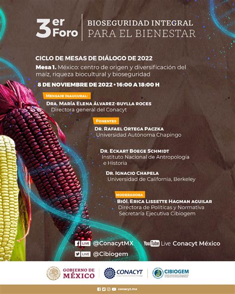 3er Foro Bioseguridad Integral Para El Bienestar Ciclo De Mesas De