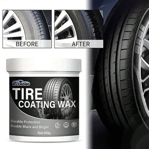 100g Wheel Tire Cleaner Glazing Wheel Wax Car Tire Retreading Cleaning