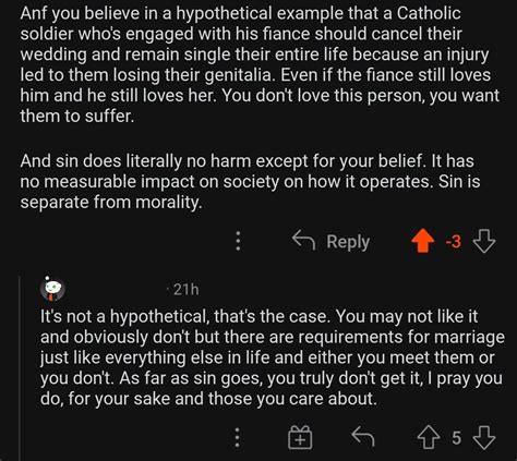 Catholic Believes That Anyone Infertile Must Remain Single Their Entire