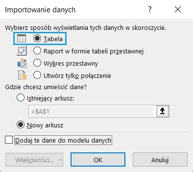 Jak wstawić tabelę przestawną Excel na zapytaniu Power Query Excel