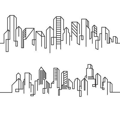 Building Line Drawing Vector Art, Icons, and Graphics for Free Download